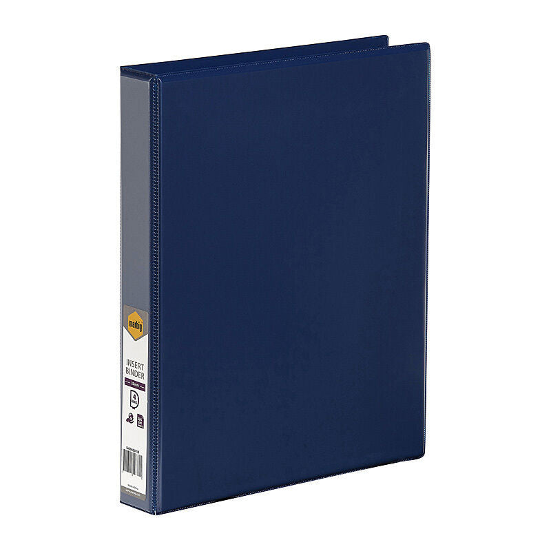Marbig Clearview A4 4D Ring Binder 25mm Blue Marbig