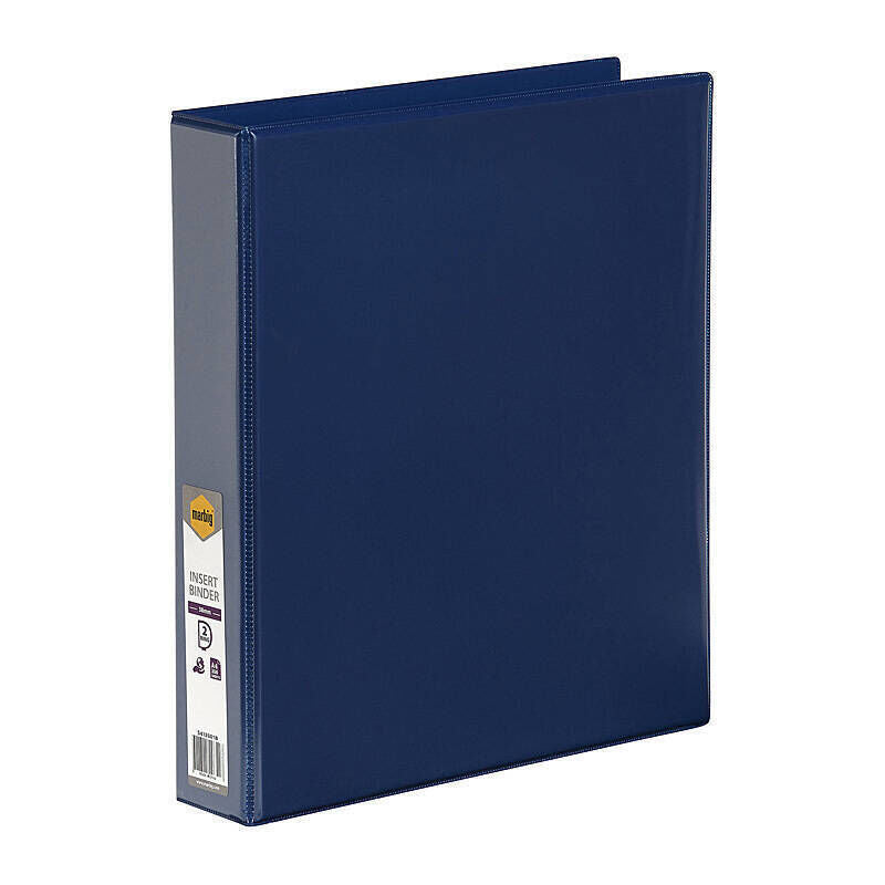 Marbig Clearview A4 Insert Binder 38mm - Customize Your Docs - Blue Marbig