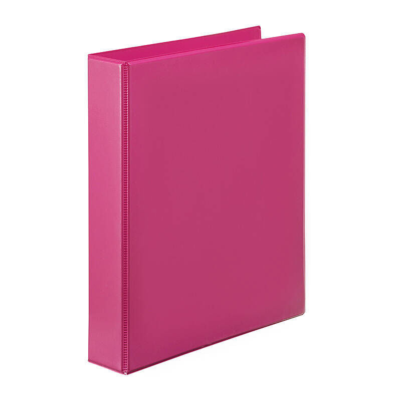 Marbig A4 Clearview Insert Binder - Pink 38mm 2D Rings Marbig