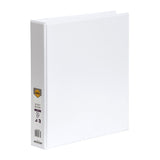 Marbig A4 White Clearview Presentation Binder - 38mm 3D Rings