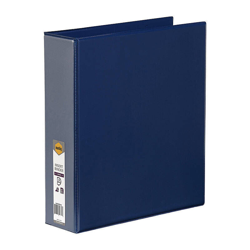 Marbig A4 Clearview Insert D-Ring Binder 50mm - Blue Marbig