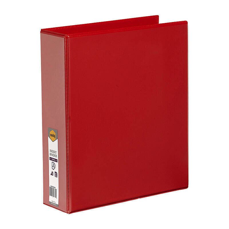 Marbig A4 Clearview Insert Binder - 50mm Red Marbig
