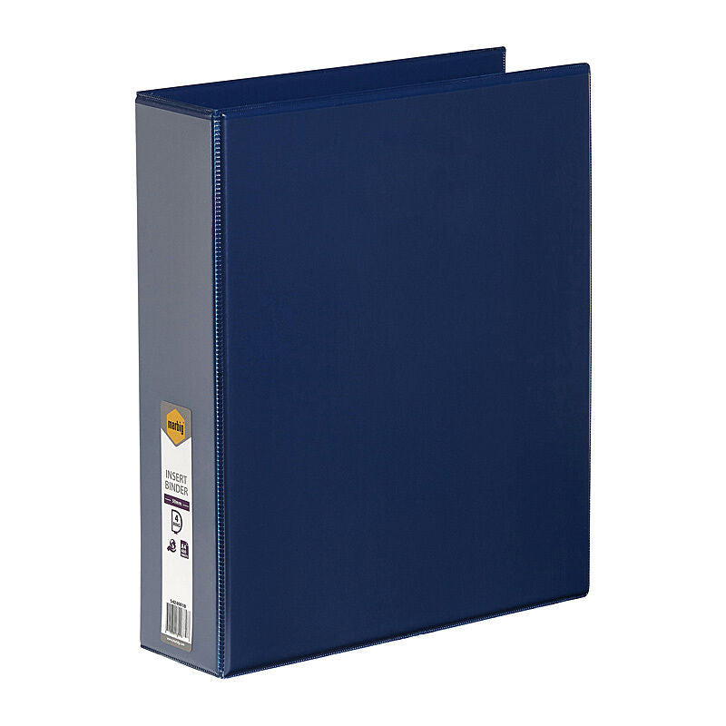 Marbig A4 Clearview 4D Ring Binder 50mm - Blue Marbig