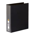 Marbig A4 Black Clearview Insert Binder - 50mm 4D Rings Marbig