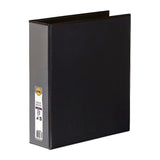 Marbig A4 Black Clearview Insert Binder - 50mm 4D Rings