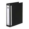Marbig A4 50mm 2D Deluxe Ring Binder - Black Marbig