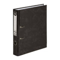 Marbig A4 Half Lever Arch File - Reinforced Spine, Black Marbig