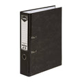 Marbig Foolscap Lever Arch File - Reinforced Spine, Black Mottle Marbig