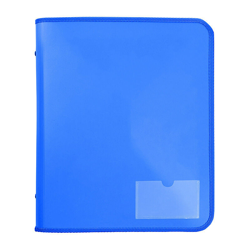 Marbig Blue Zipper Binder with Tech Case | 25mm D-Ring Marbig