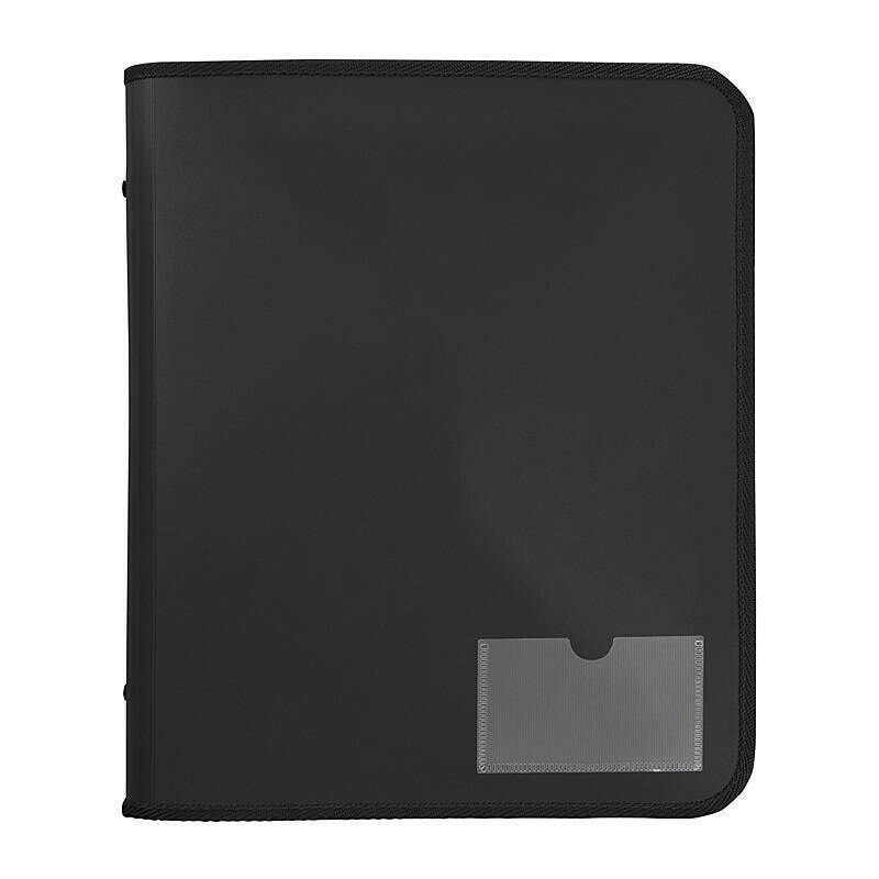 Marbig Black Zipper Binder with Tech Case - 25mm D-Ring Marbig