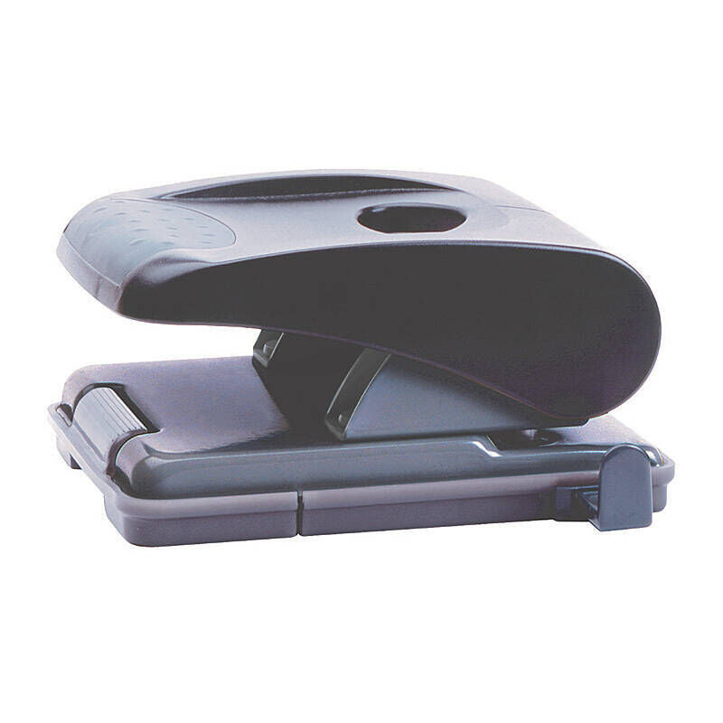 Marbig 2-Hole Paper Punch, 28 Sheets, Black Marbig