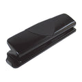 Marbig 3-Hole Paper Punch, 10 Sheet Capacity, Black Metal Marbig