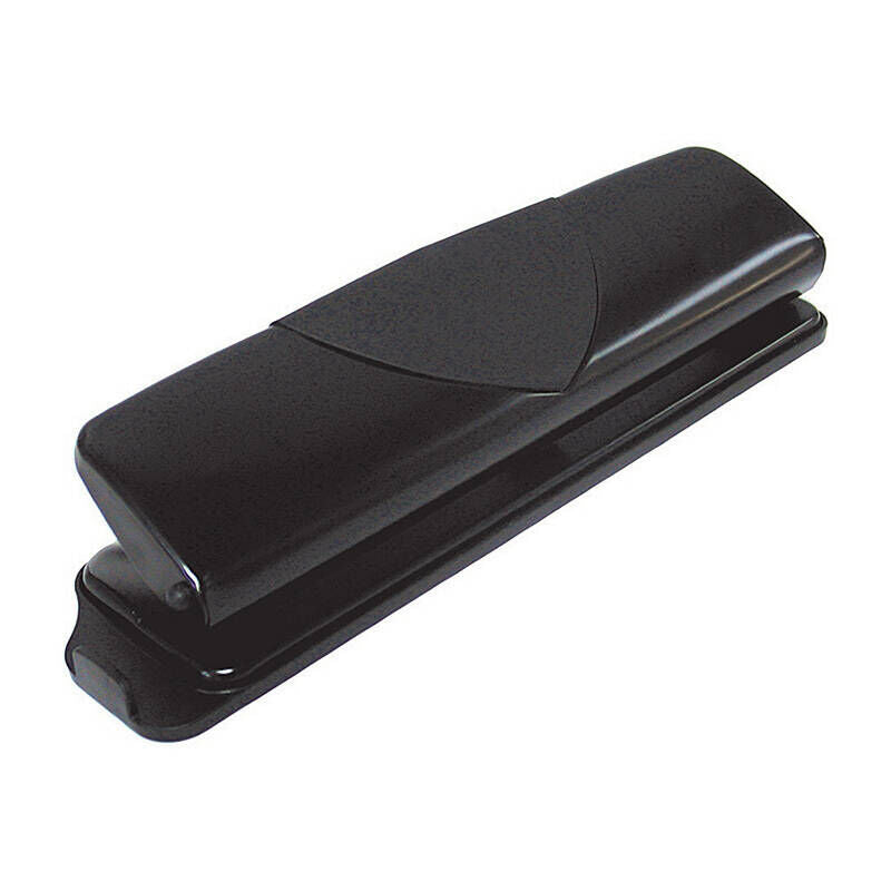 Marbig 4-Hole Paper Punch - Black Metal, 8 Sheets Marbig