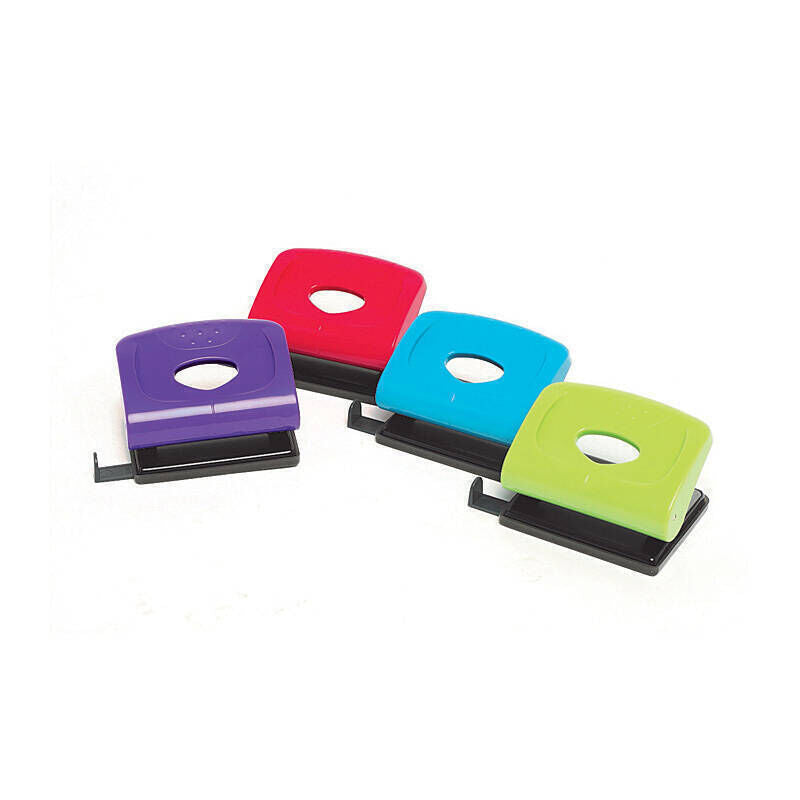 Marbig 2-Hole Paper Punch | 20 Sheets | Assorted Colors Marbig