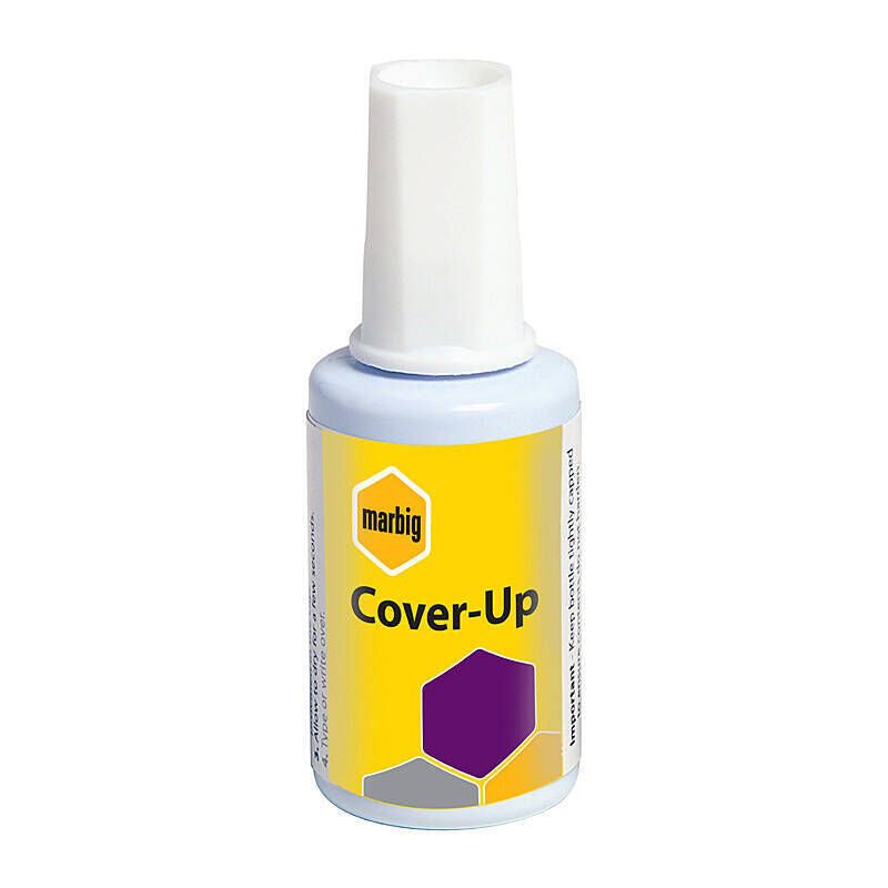 Marbig Quick Dry Correction Fluid | Cover Up White Out 20ml Marbig