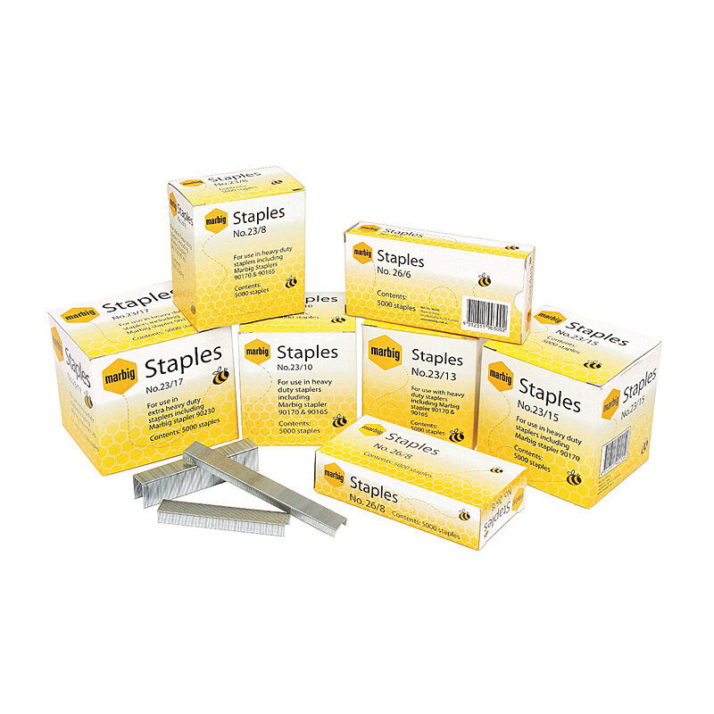 Marbig Heavy Duty Staples 23/8mm - Box of 5000 Marbig