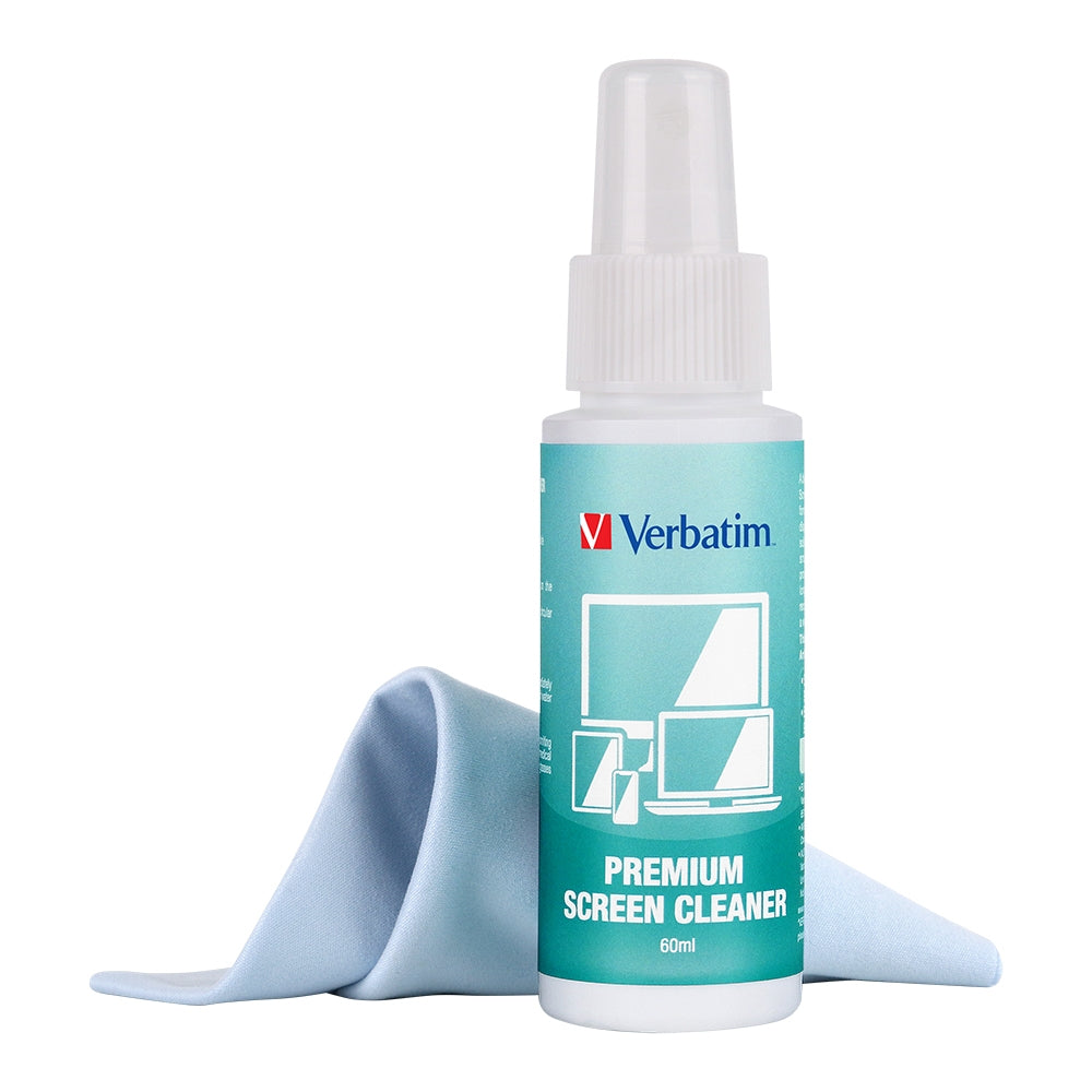 Verbatim Premium Antibacterial Screen Cleaning Kit for All Devices - 60ml 