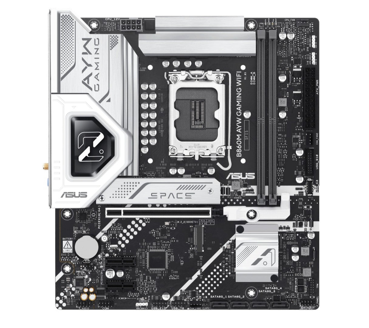 ASUS B860M AYW Gaming WiFi Motherboard for Intel Core Ultra 2 AI PCs ASUS