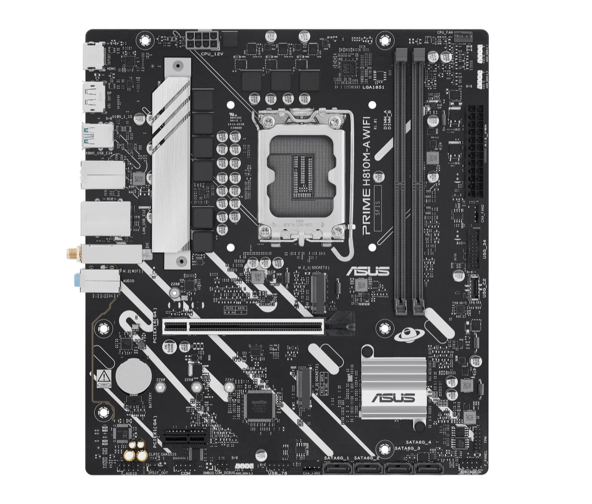 ASUS PRIME H810M-A WIFI-CSM Motherboard | Intel Core Ultra & AI PC Ready ASUS