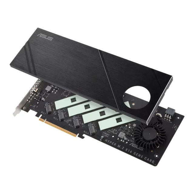 ASUS Hyper M.2 x16 Gen5 Card | Quad NVMe PCIe 5.0 SSD Adapter ASUS