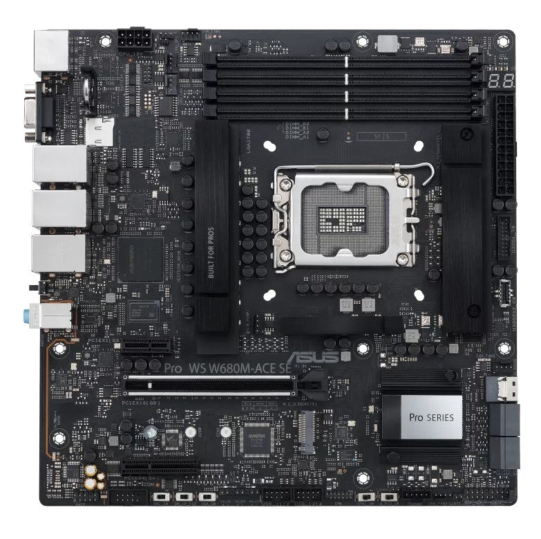 Intel W680 LGA 1700 Micro-ATX Motherboard with BMC & PCIe 5.0 DDR5 ASUS