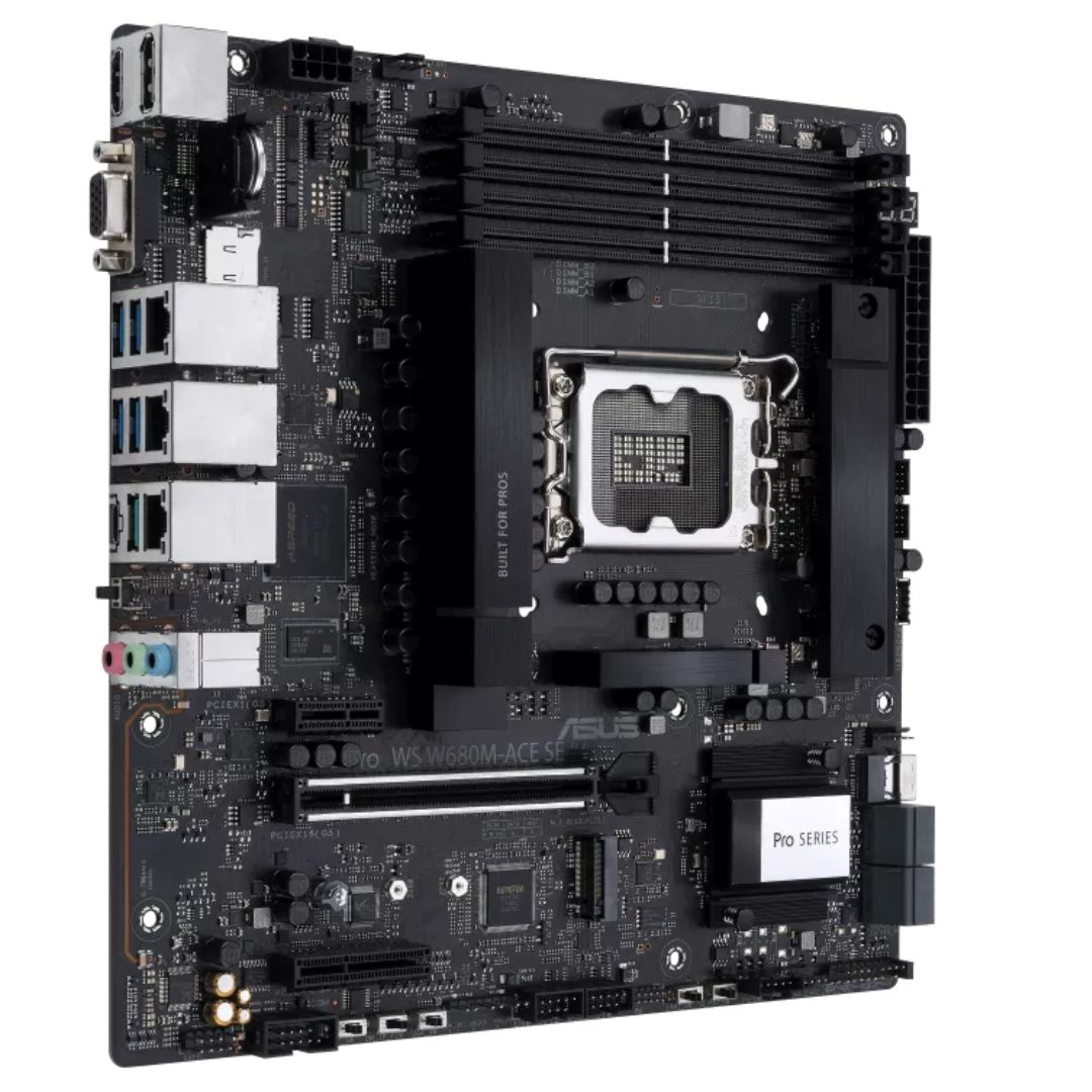 Intel W680 LGA 1700 Micro-ATX Motherboard with BMC & PCIe 5.0 DDR5 ASUS