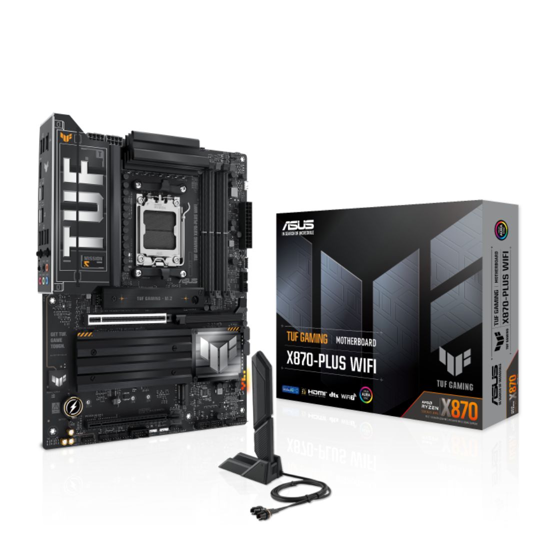 ASUS TUF GAMING X870-PLUS WIFI AMD Gaming Motherboard ASUS