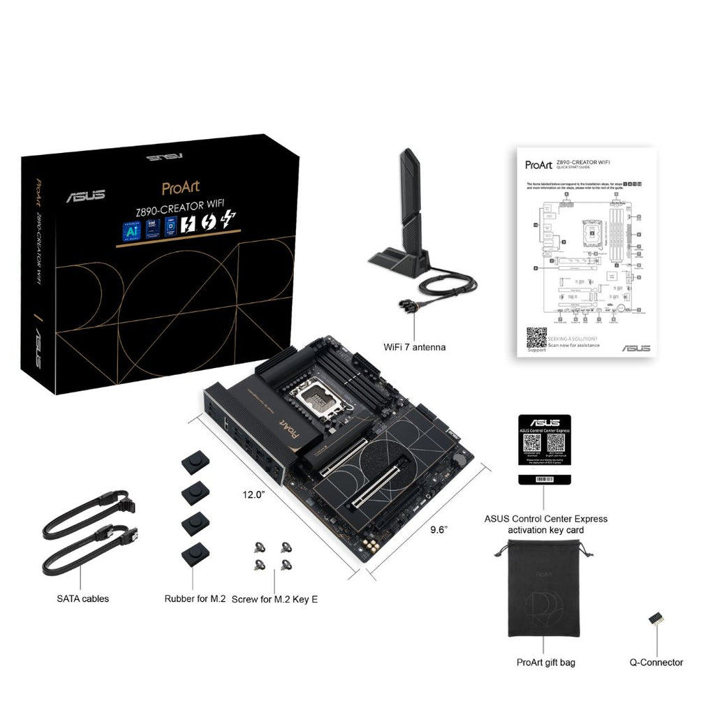 ASUS ProArt Z890-CREATOR WIFI Motherboard: Intel Core Ultra Ready ASUS