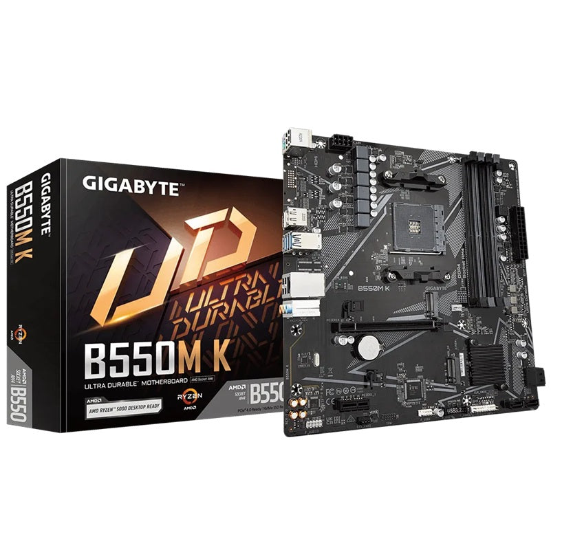Gigabyte B550MK AMD AM4 Micro-ATX Motherboard - PCIe 4.0 Ready Gigabyte