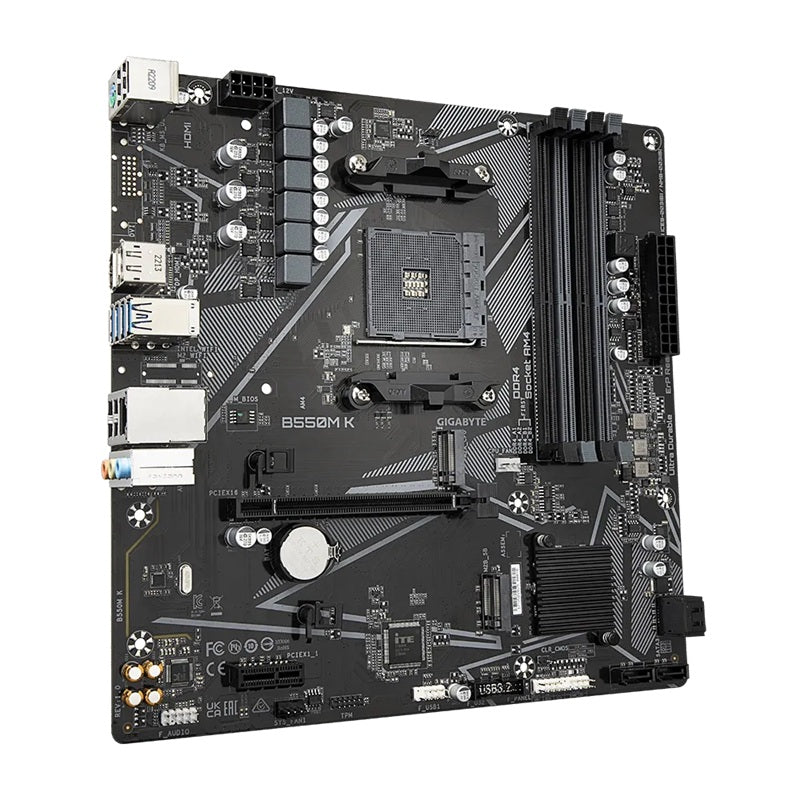 Gigabyte B550MK AMD AM4 Micro-ATX Motherboard - PCIe 4.0 Ready Gigabyte