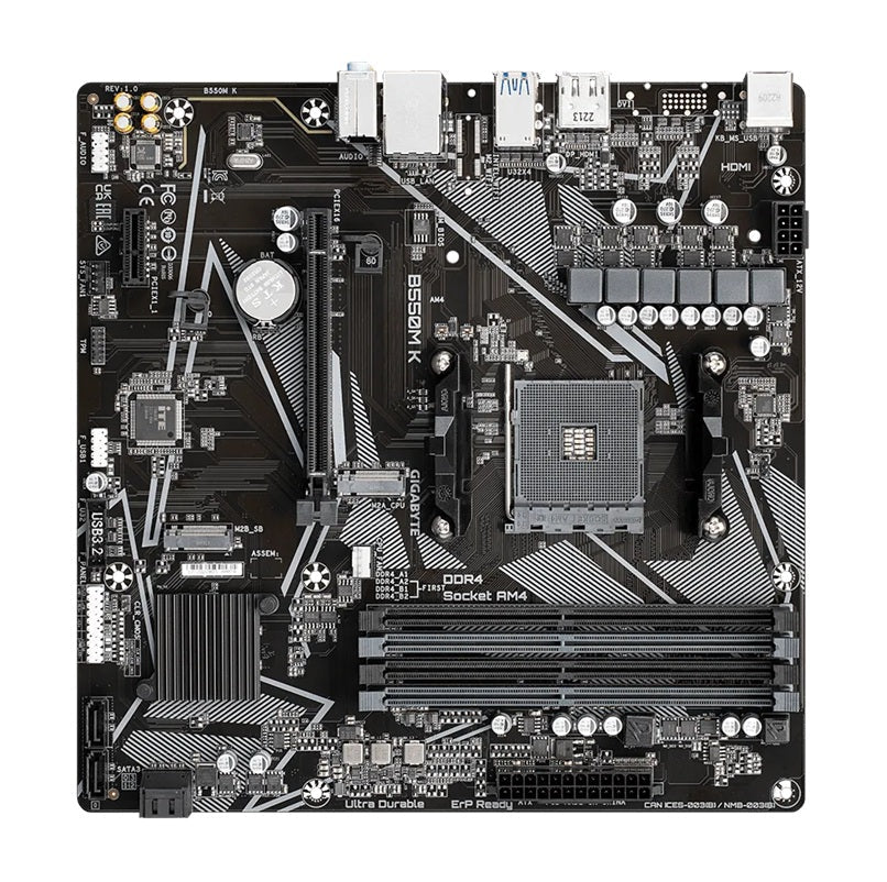 Gigabyte B550MK AMD AM4 Micro-ATX Motherboard - PCIe 4.0 Ready Gigabyte