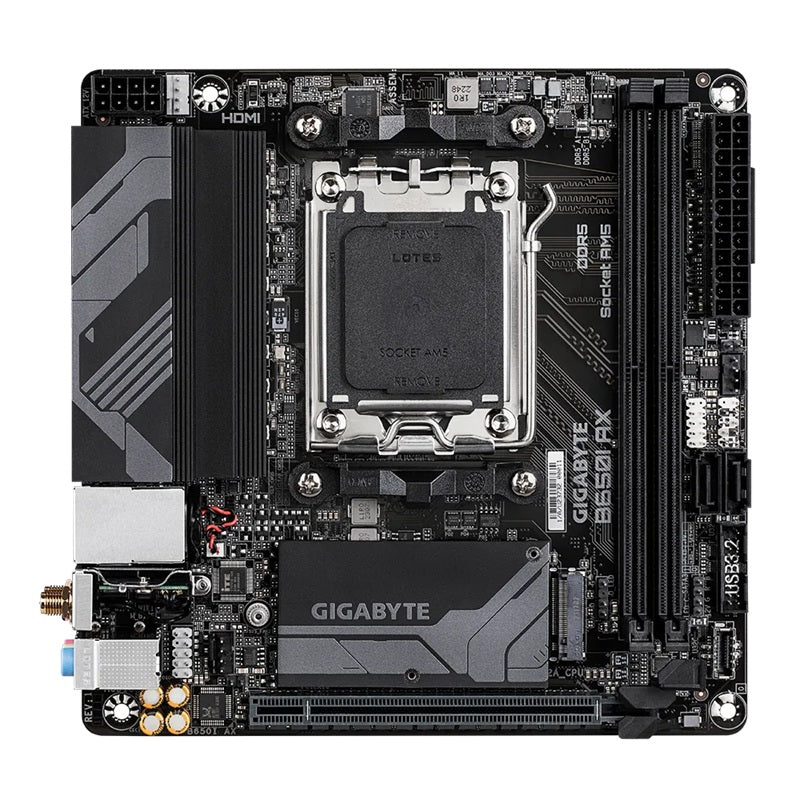 Gigabyte B650I AX AM5 Mini-ITX Motherboard | DDR5, Wi-Fi 6E Gigabyte