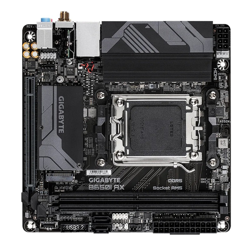 Gigabyte B650I AX AM5 Mini-ITX Motherboard | DDR5, Wi-Fi 6E Gigabyte