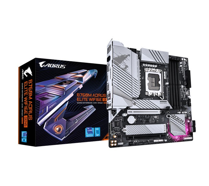 Gigabyte B760M AORUS ELITE WiFi 6E mATX Motherboard LGA 1700 Gigabyte