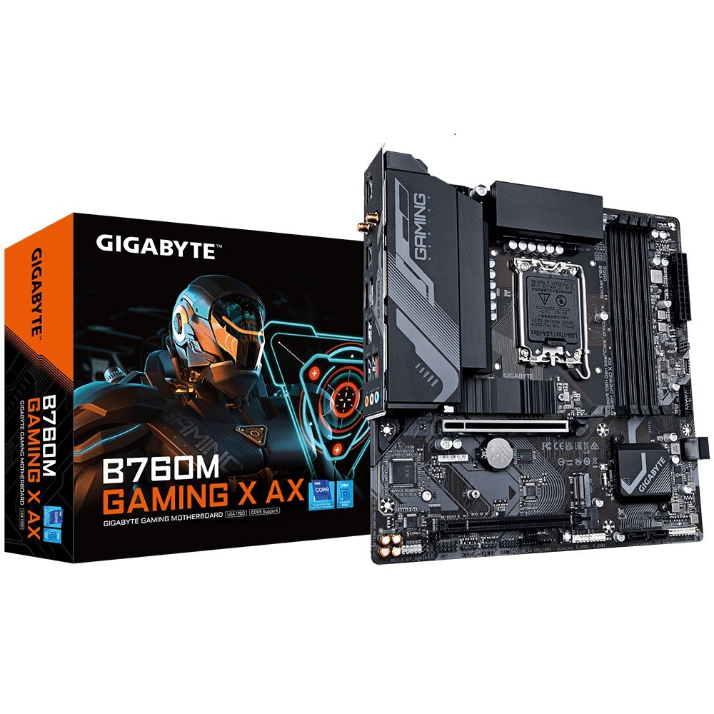 Gigabyte B760M Gaming X AX m-ATX Motherboard - LGA 1700, DDR5 Gigabyte