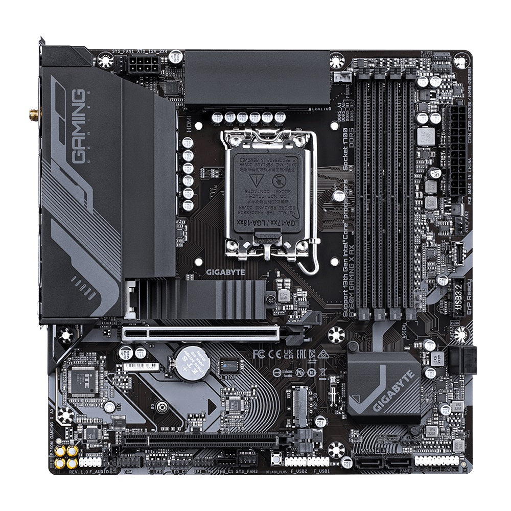 Gigabyte B760M Gaming X AX m-ATX Motherboard - LGA 1700, DDR5 Gigabyte