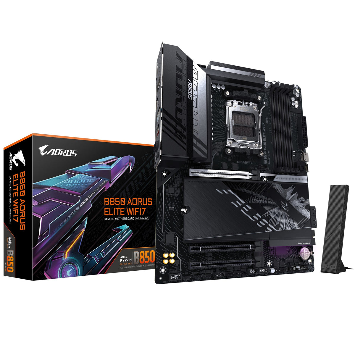 Gigabyte B850 A ELITE WF7 AM5 Motherboard - Wi-Fi 7 & PCIe 5.0 Ready Gigabyte