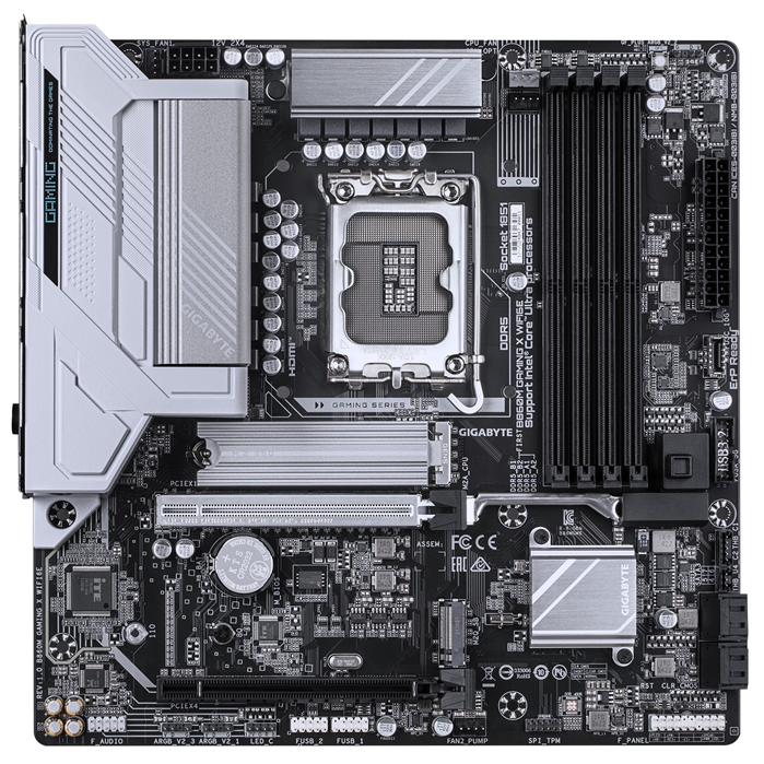 Gigabyte B860M GAMING X WIFI6E Motherboard | Intel Core Ultra, DDR5, PCIe 5.0 Gigabyte