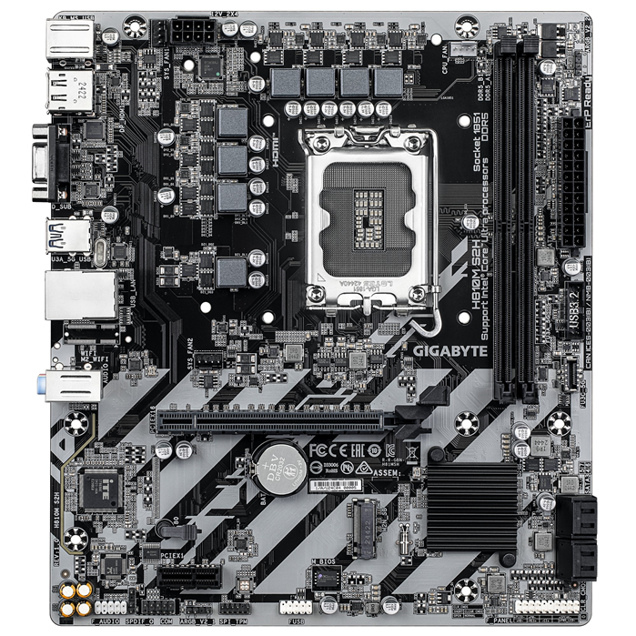 Gigabyte H810M S2H LGA 1851 DDR5 Micro ATX Motherboard for Intel Ultra Gigabyte