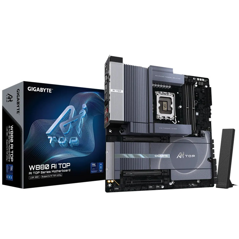 Gigabyte W880 AI TOP E-ATX Motherboard - Intel Core Ultra & AI Ready Gigabyte