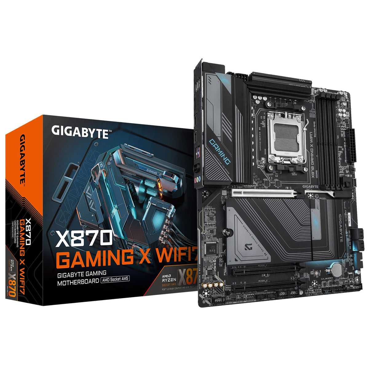 Gigabyte X870 GAMING X WIFI7 AM5 ATX Motherboard Gigabyte