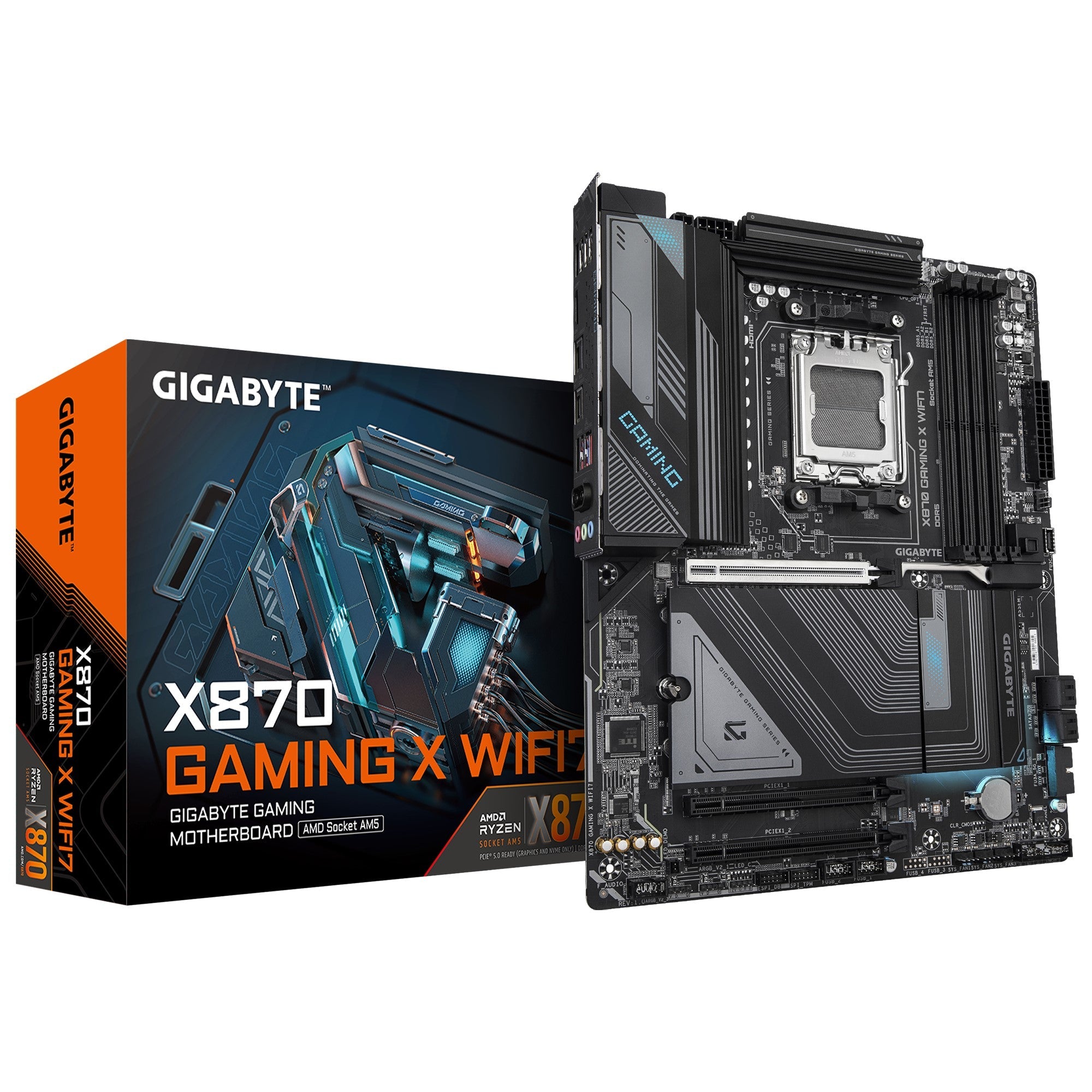 Gigabyte X870 GAMING X WIFI7 AM5 ATX Motherboard Gigabyte