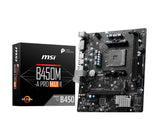 MSI B450M-A PRO MAX II AMD M-ATX Motherboard - AM4 Ryzen, 2xDDR4-max64GBCapacity,1xPCIe x16slot, 4xSATA 6Gb, 6
