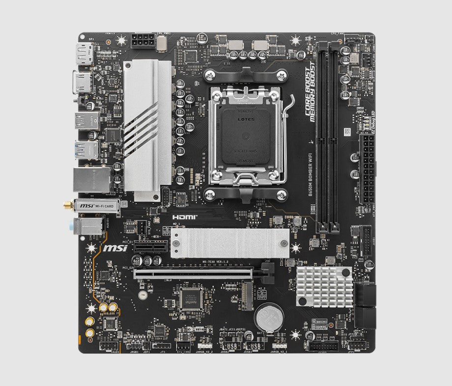 MSI B650M BOMBER WIFI AM5 mATX Motherboard for Ryzen CPUs MSI