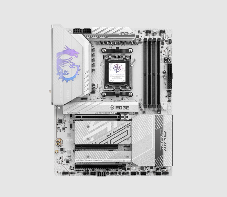 MSI B850 EDGE TI WIFI ATX Motherboard - AM5, DDR5, PCIe 5.0, Wi-Fi 7 MSI