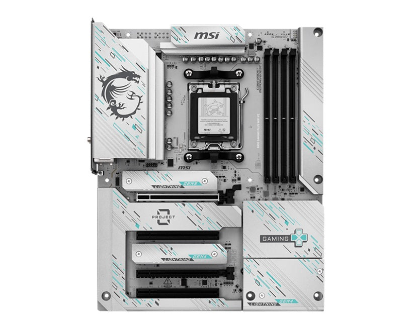 MSI B850 GAMING PLUS WIFI PZ AM5 Motherboard: Ryzen, DDR5, Wi-Fi 7 MSI