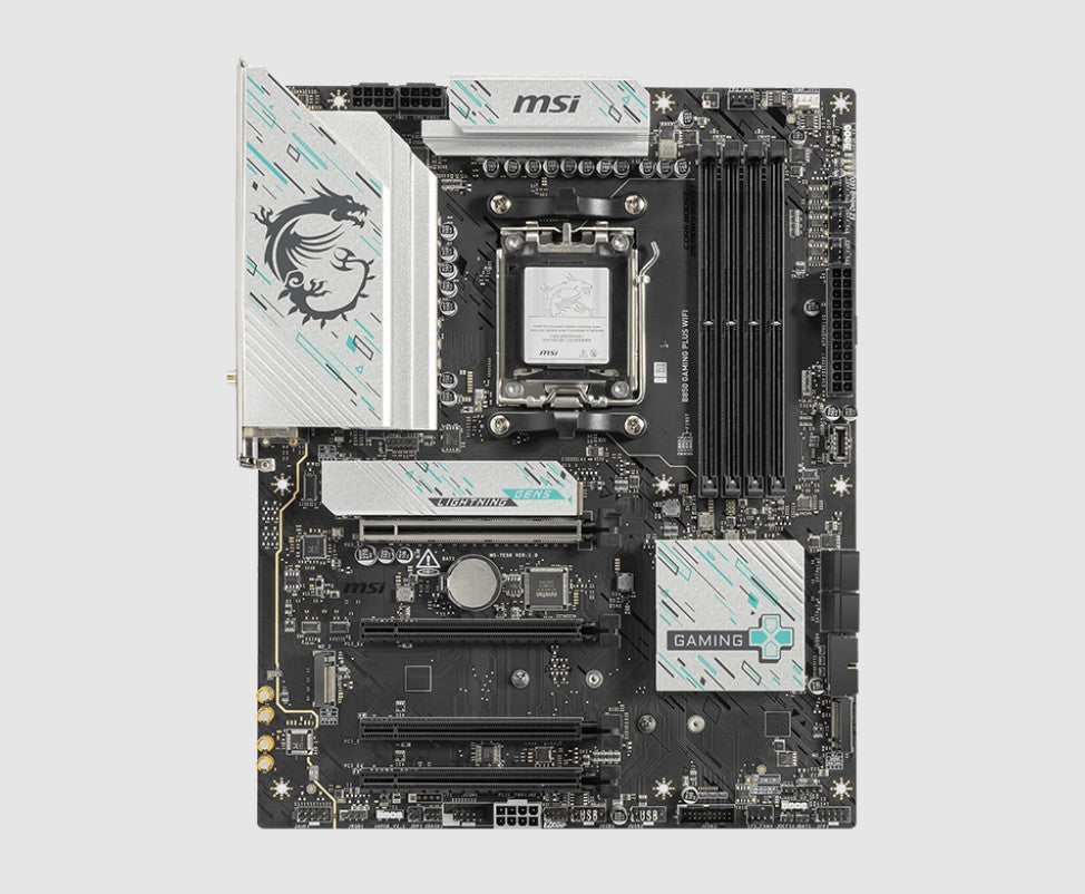 MSI B850 GAMING PLUS WIFI AM5 Motherboard | DDR5, Wi-Fi 7, 5G LAN for Ryzen PCs MSI