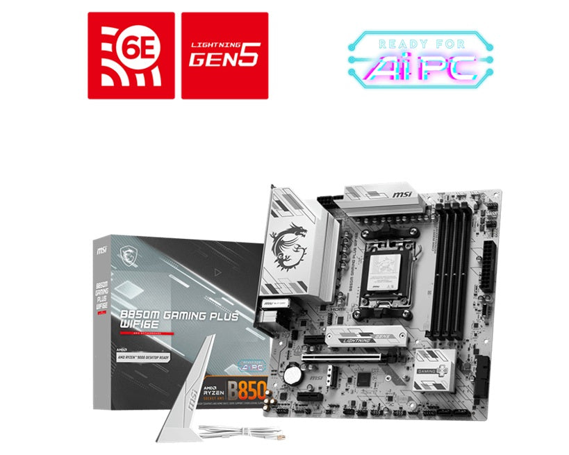 MSI B850M GAMING PLUS WiFi 6E AM5 Motherboard for Ryzen 7000/9000 MSI