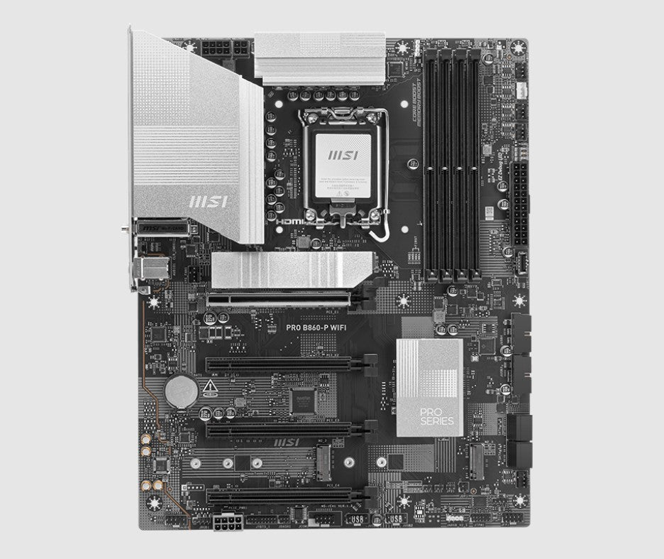 MSI PRO B860-P WIFI Motherboard: Intel Core Ultra, DDR5, Wi-Fi 7, PCIe 5.0 MSI