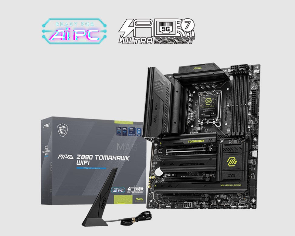 MSI MAG Z890 TOMAHAWK WIFI Motherboard - Next-Gen Intel & DDR5 Ready MSI